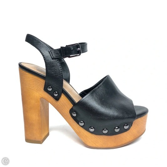 Sandals Heels Platform By Gianni Bini In Black, Size: 7.5