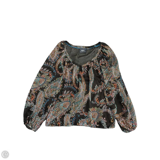Blouse Long Sleeve By Maeve In Multi-colored, Size: S