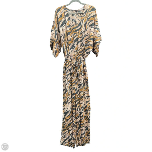 Jumpsuit By Clothes Mentor In Black & Tan, Size: S