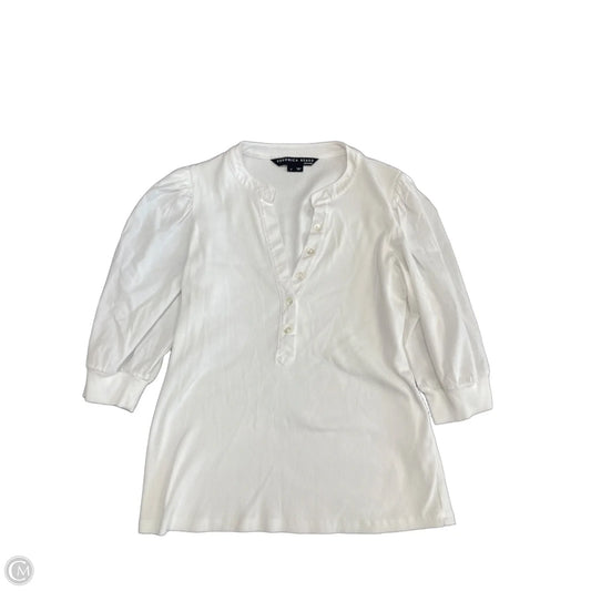 Top Short Sleeve By Veronica Beard In White, Size: M
