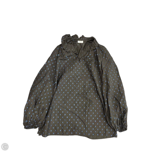 Blouse Long Sleeve By Akris In Black, Size: M