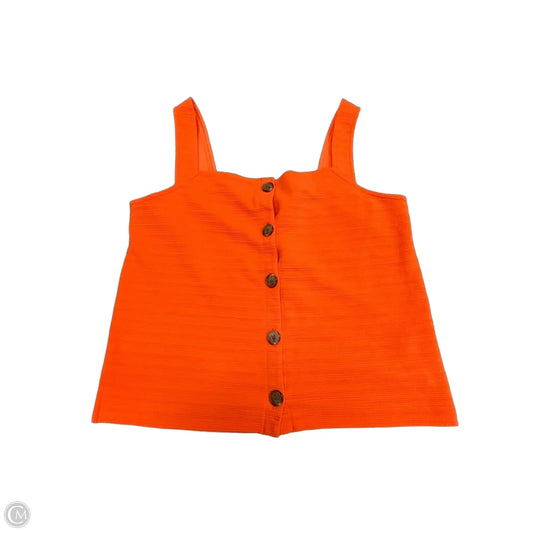 Top Sleeveless By J. Crew In Orange, Size: M