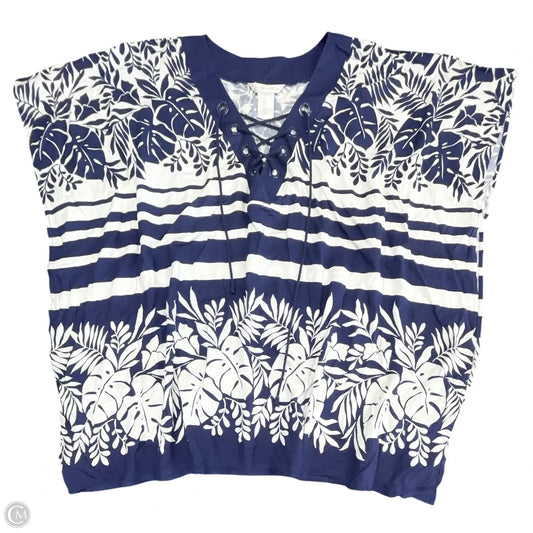 Swimwear Cover-up By La Blanca In Blue & White, Size: L