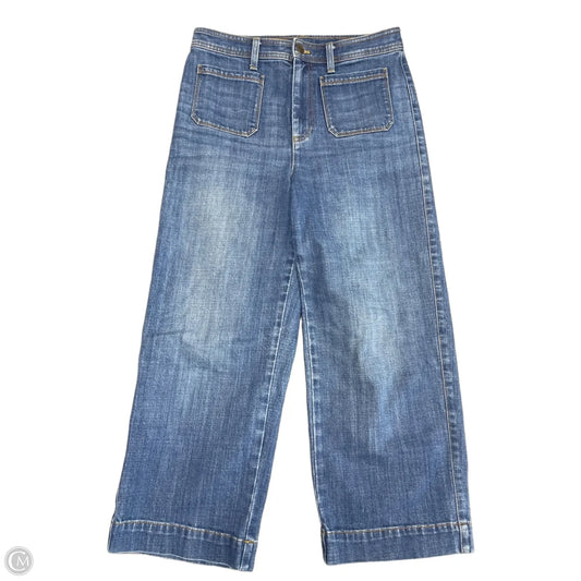 Jeans Cropped By Talbots In Blue Denim, Size: 6