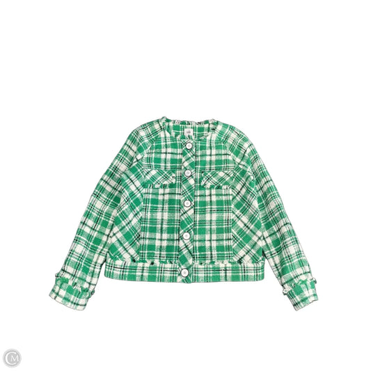 Blazer By Cabi In Green & White, Size: S