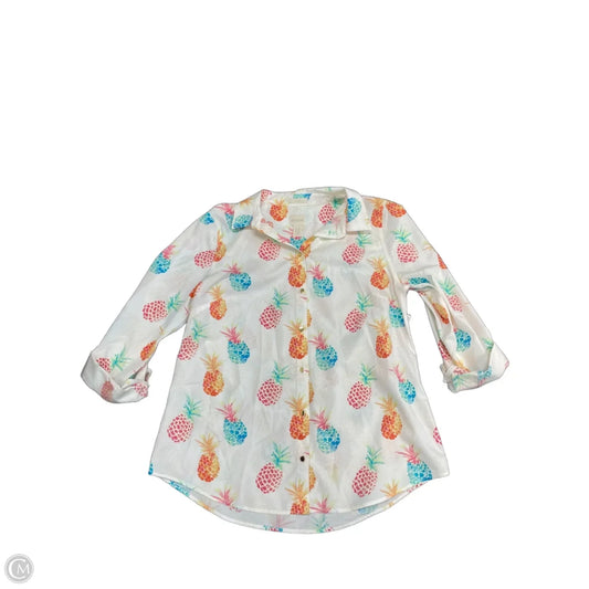 Top 3/4 Sleeve By Chicos In Multi-colored, Size: Xs