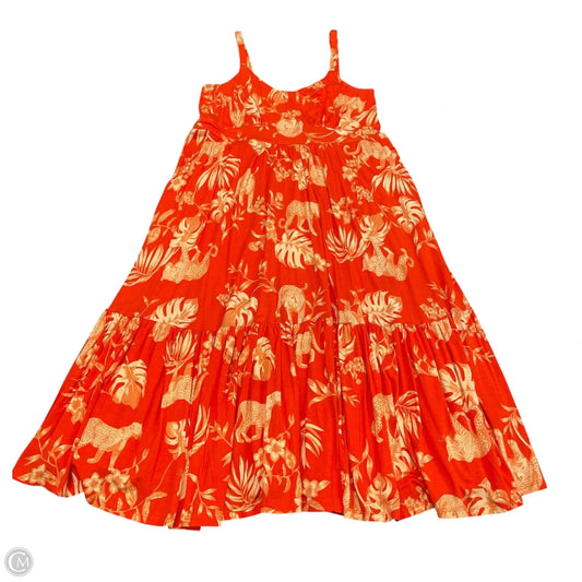 Dress Casual Midi By Torrid In Orange, Size: M