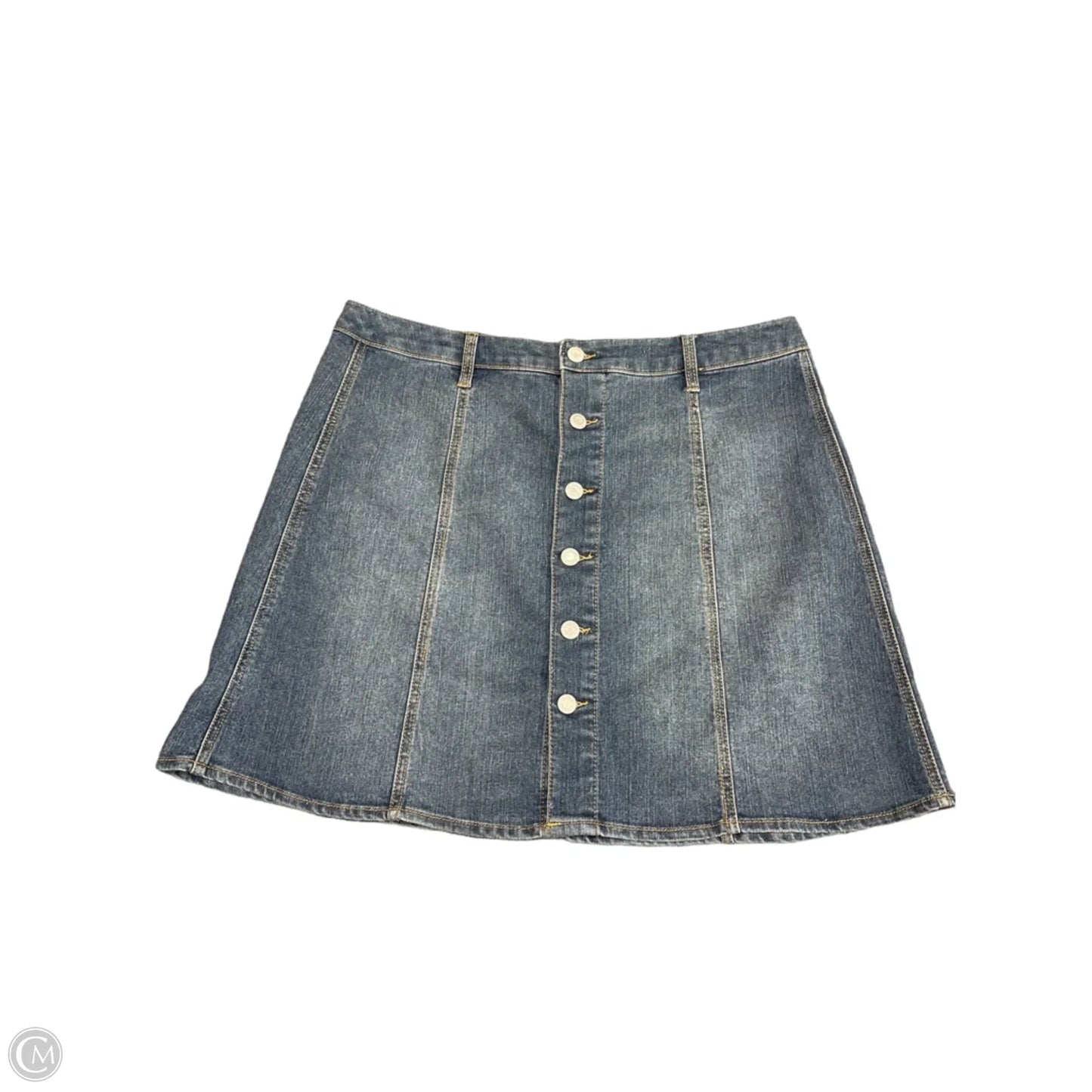 Skirt Mini & Short By Mossimo In Blue Denim, Size: 16