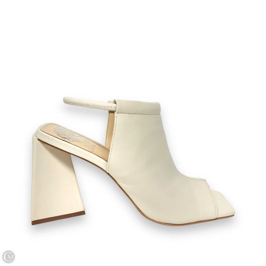 Sandals Heels Block By Vince Camuto In Cream, Size: 7
