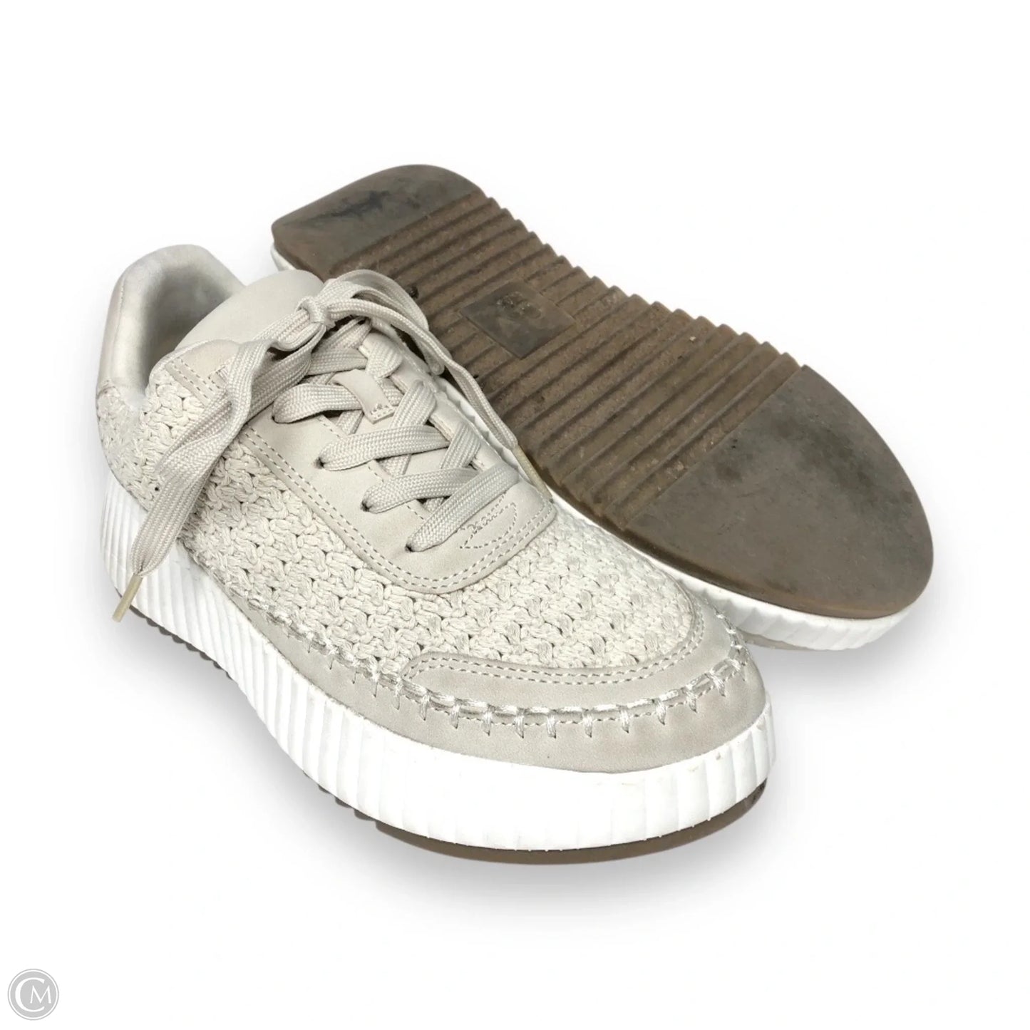 Shoes Sneakers By Dv In Beige, Size: 8