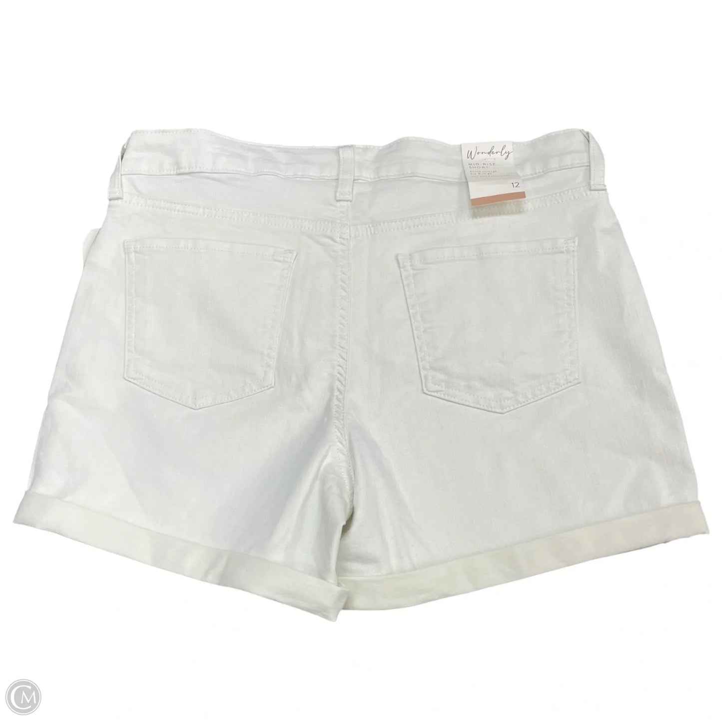 Shorts By Wonderly In White Denim, Size: 12