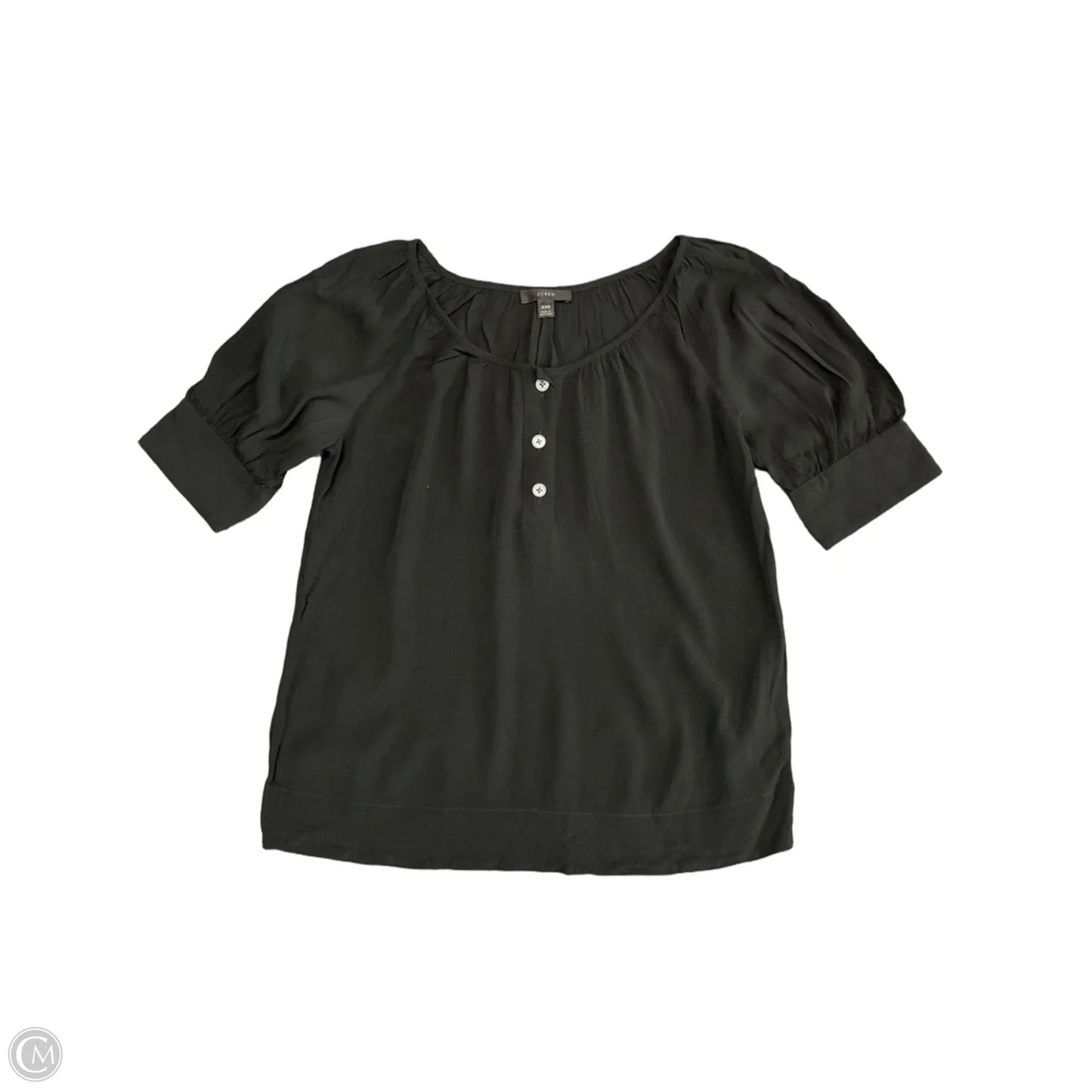 Top Short Sleeve By J. Crew In Black, Size: Xxs