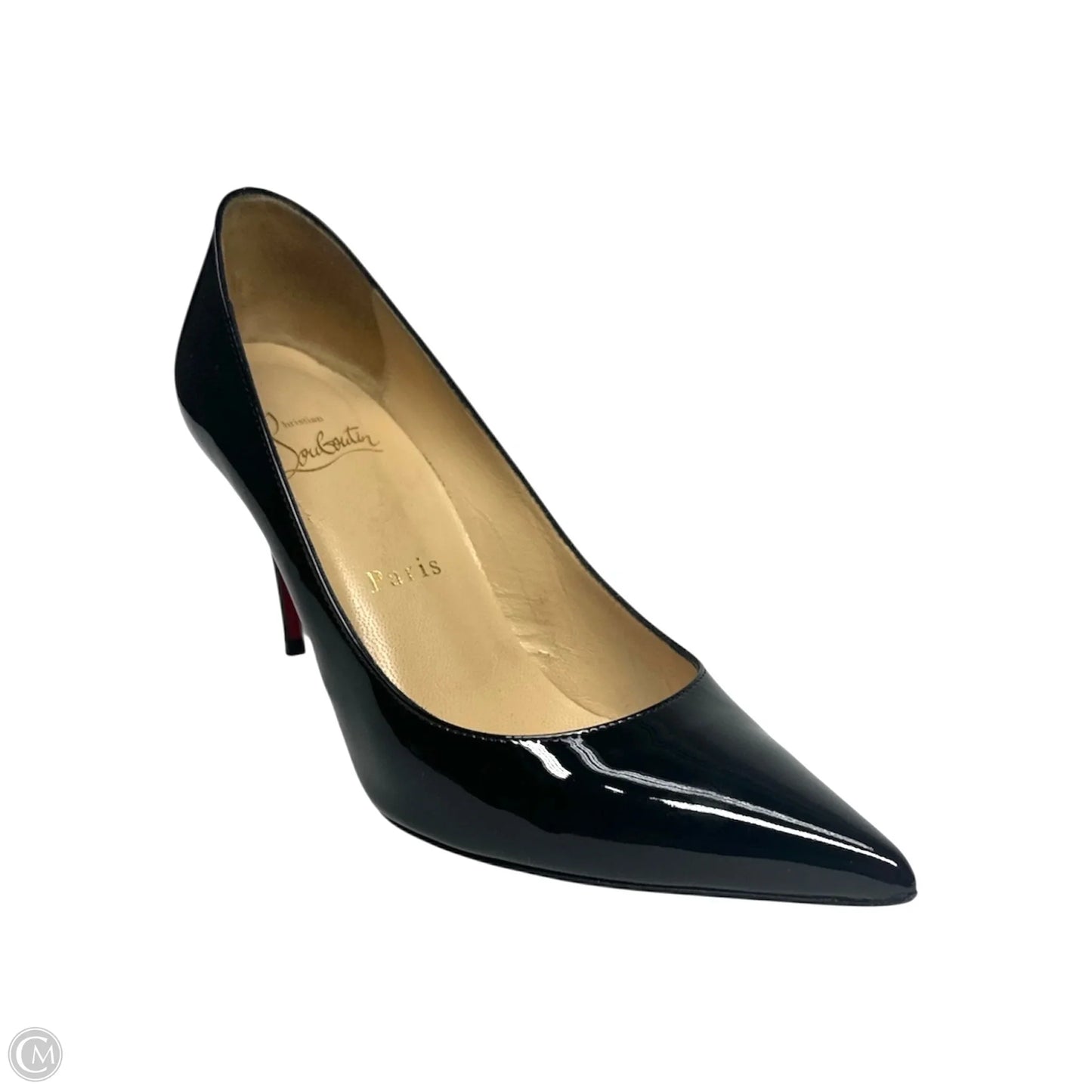 Shoes Luxury Designer By Christian Louboutin In Black, Size: 5