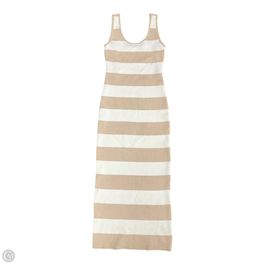 Dress Casual Midi By Active Usa In Beige, Size: S