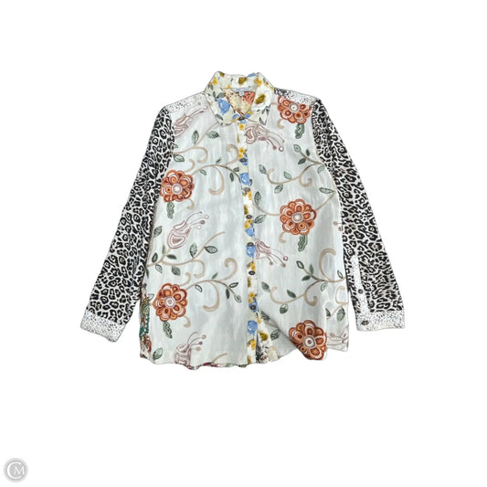 Top Long Sleeve By John Mark In Multi-colored, Size: Xs