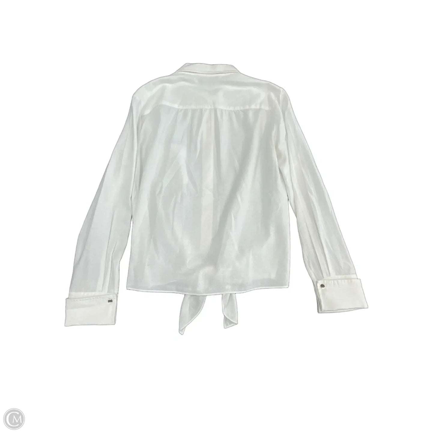 Blouse Long Sleeve By Trina Turk In Ivory, Size: S