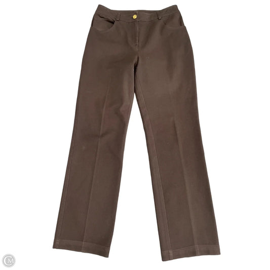 Jeans Straight By St John Knits In Brown, Size: 2