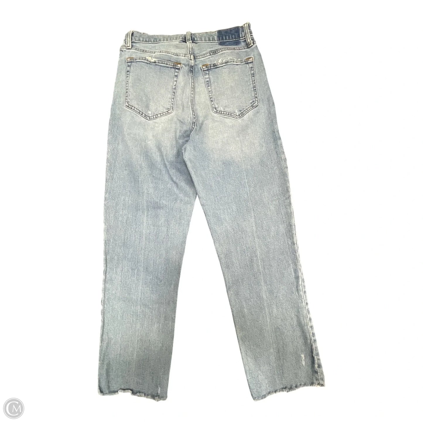 Jeans Cropped By Abercrombie And Fitch In Blue Denim, Size: 10
