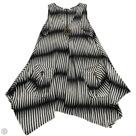 Swimwear Cover-up By Clothes Mentor In Black & White, Size: Xl
