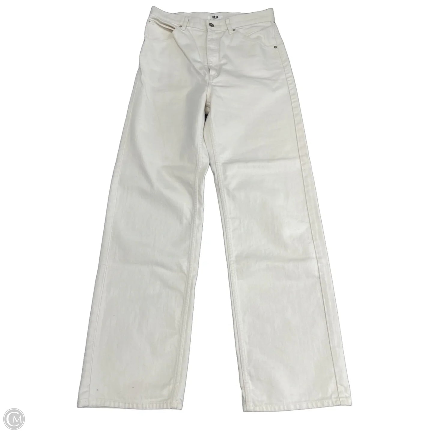 Jeans Flared By Uniqlo In Beige, Size: 4