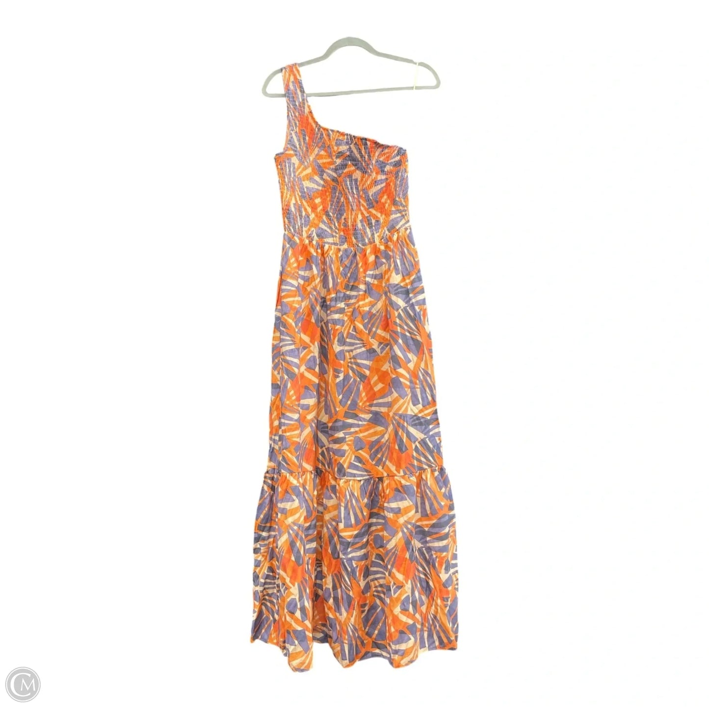 Dress Casual Maxi By Nine West In Blue & Orange, Size: M