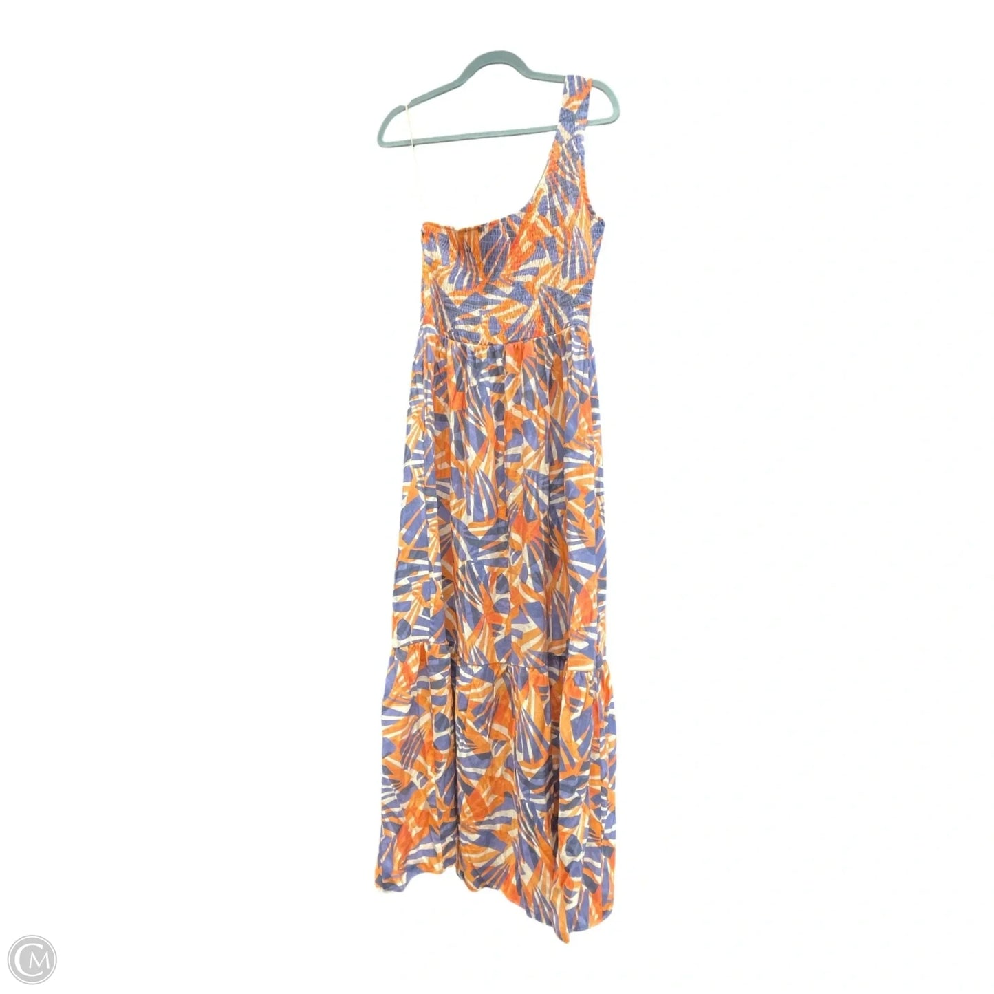 Dress Casual Maxi By Nine West In Blue & Orange, Size: M