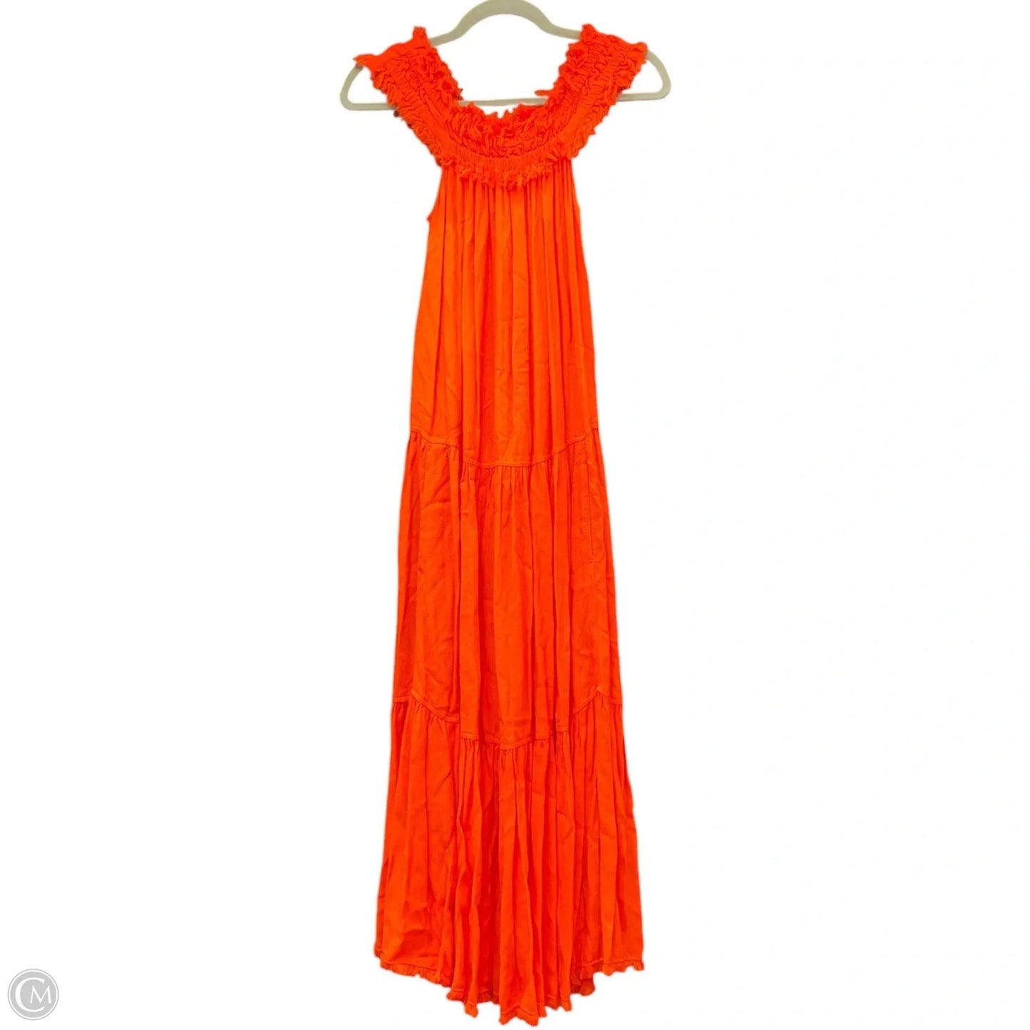 Dress Casual Midi By Cma In Orange, Size: 0