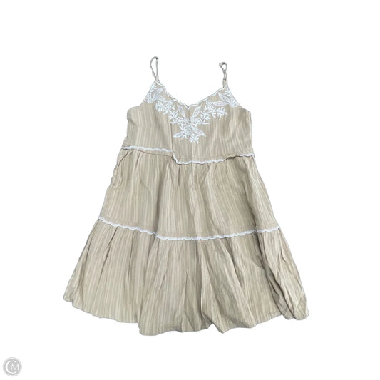 Dress Casual Short By Blu Pepper In Tan, Size: S