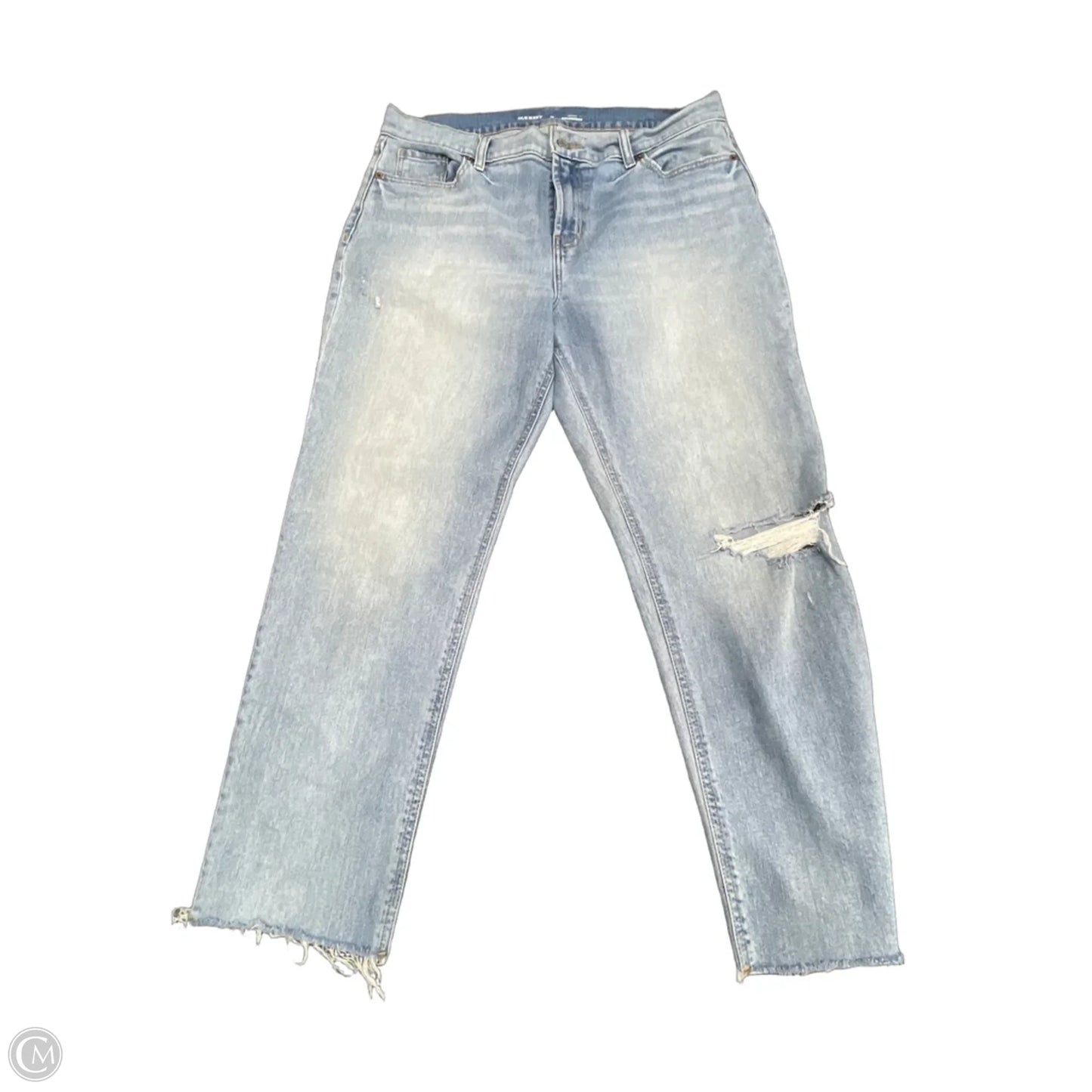 Jeans Straight By Old Navy In Blue Denim, Size: 10