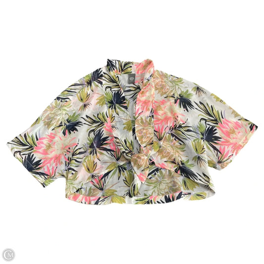 Swimwear Cover-up By Vince Camuto In Floral Print, Size: S