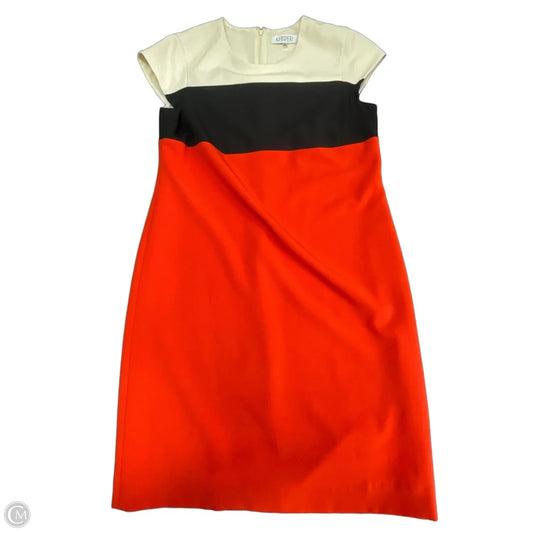 Dress Casual Midi By Kasper In Black & Red, Size: 12