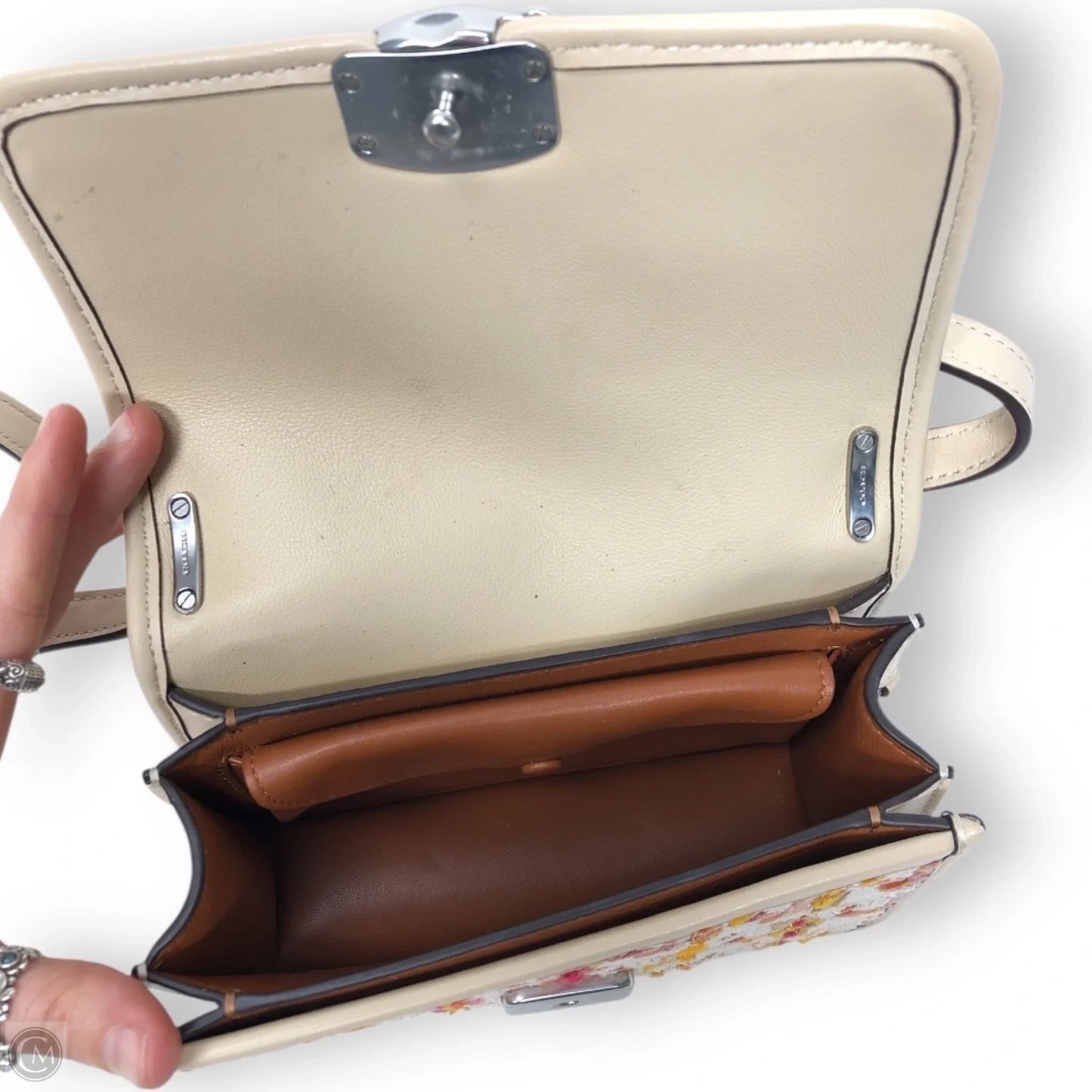 Crossbody Designer By Coach, Size: Small