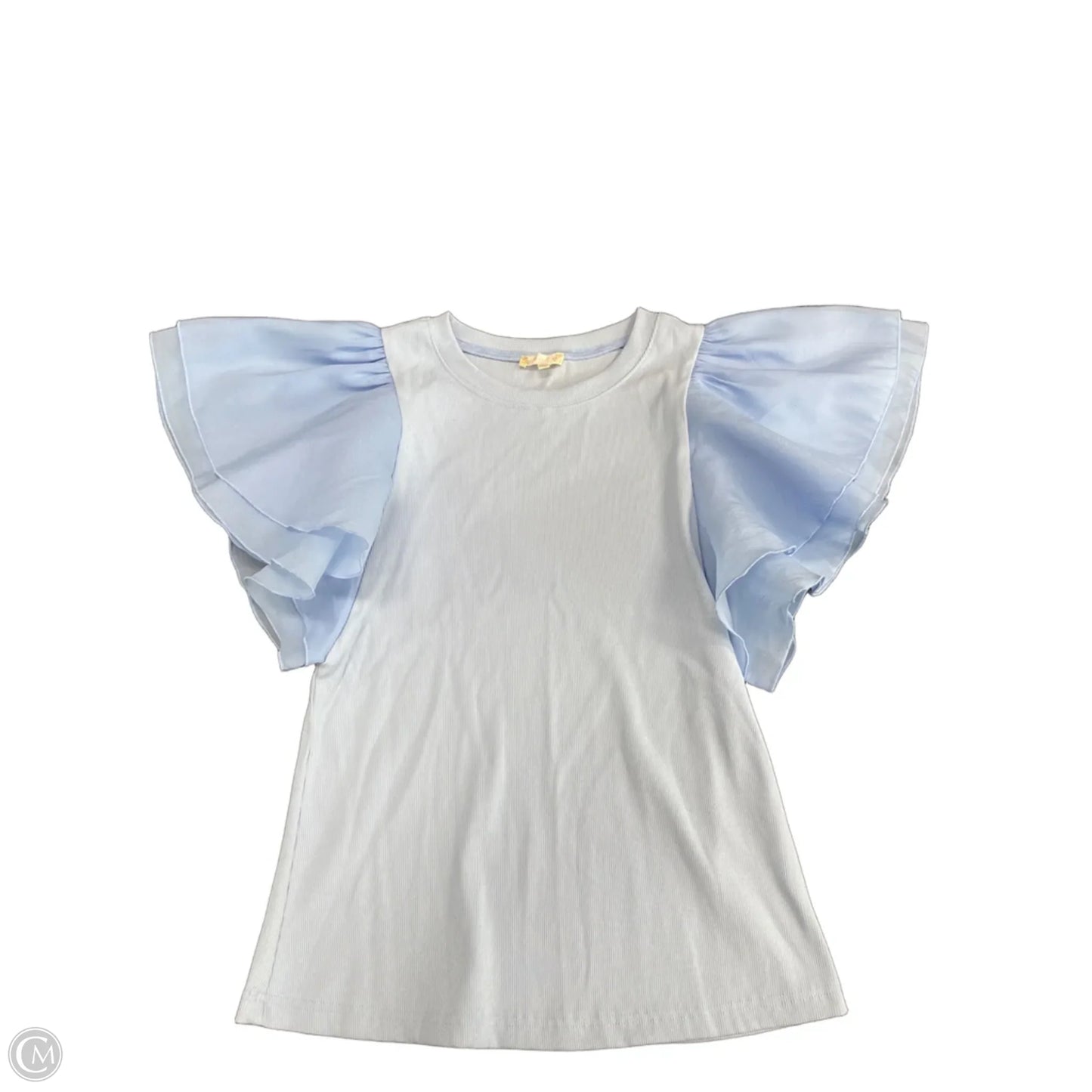 Top Short Sleeve By Easel In Blue, Size: L