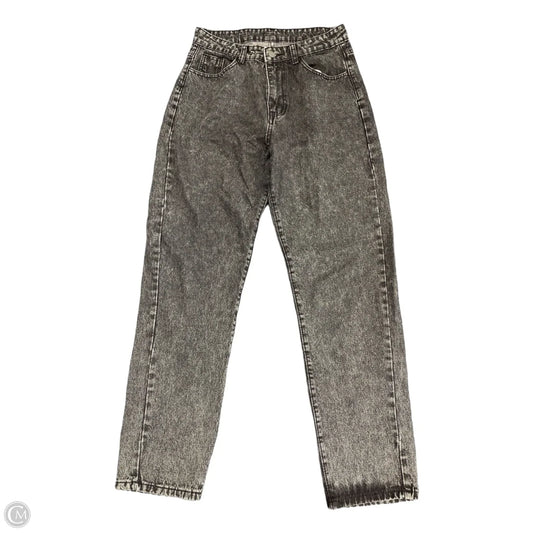Jeans Straight By Shein In Black Denim, Size: L