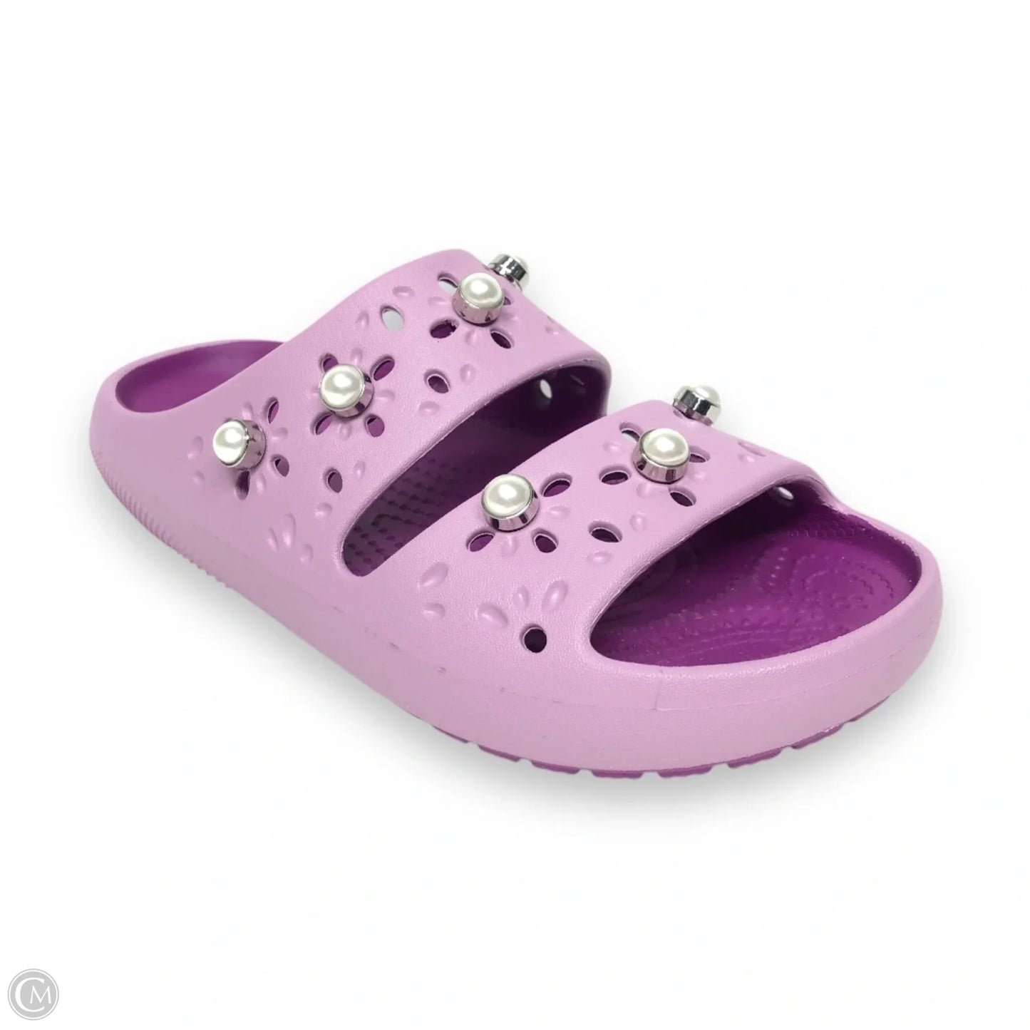 Sandals Flats By Birkenstock In Purple, Size: 6