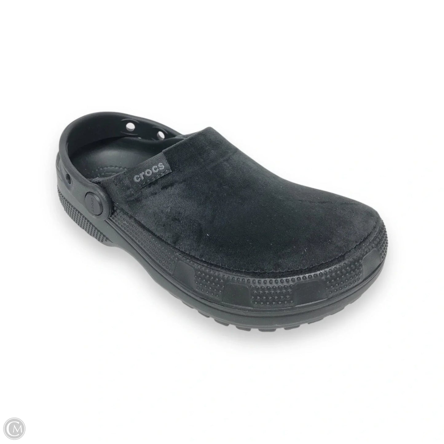 Shoes Flats By Crocs In Black, Size: 7