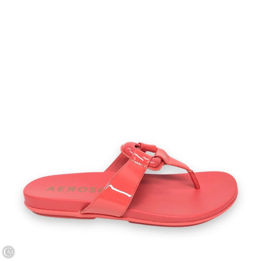 Sandals Flats By Aerosoles In Coral, Size: 7