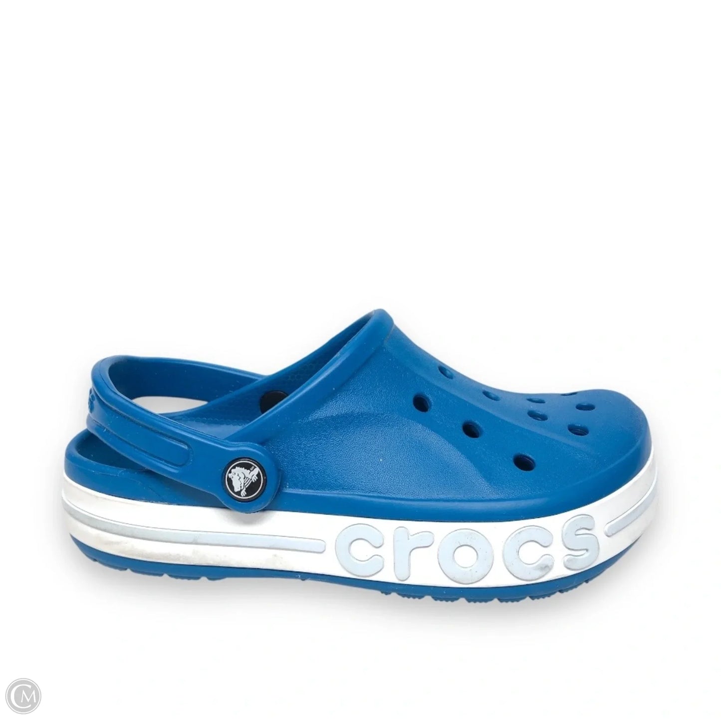Shoes Flats By Crocs In Blue, Size: 7