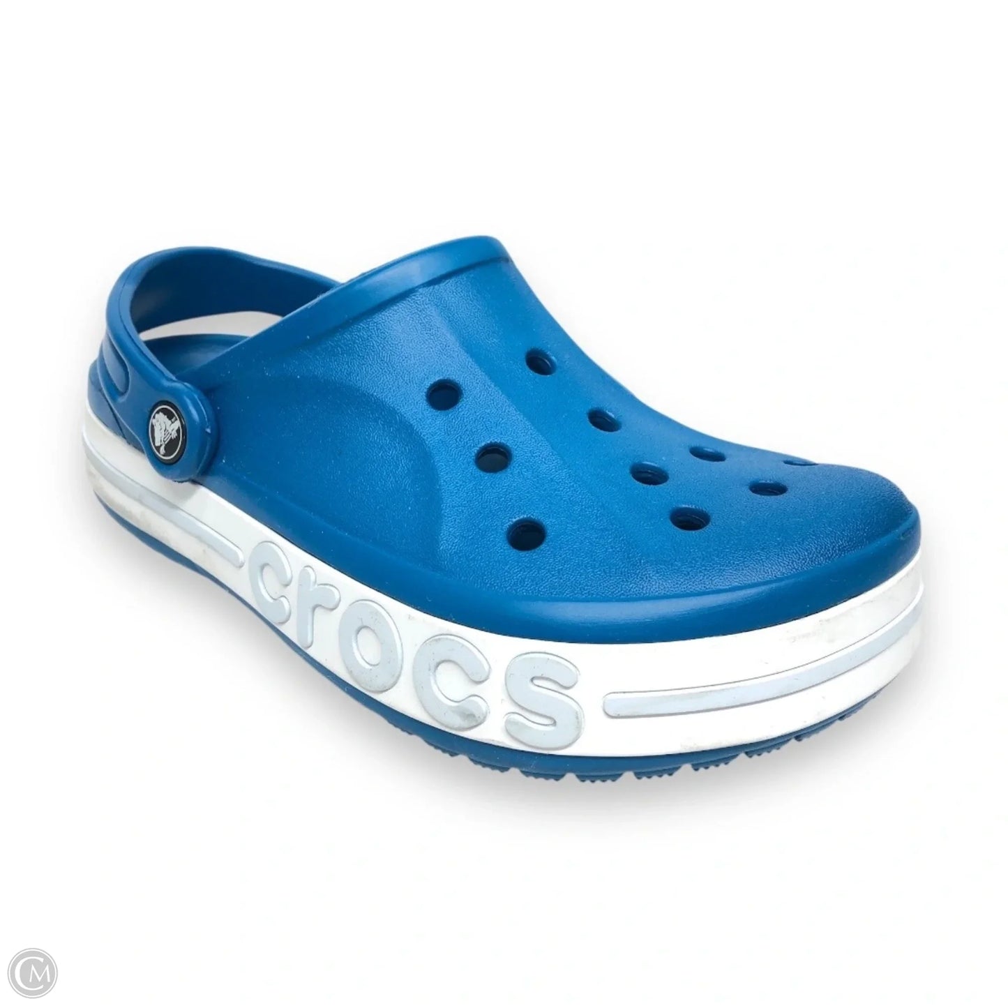 Shoes Flats By Crocs In Blue, Size: 7
