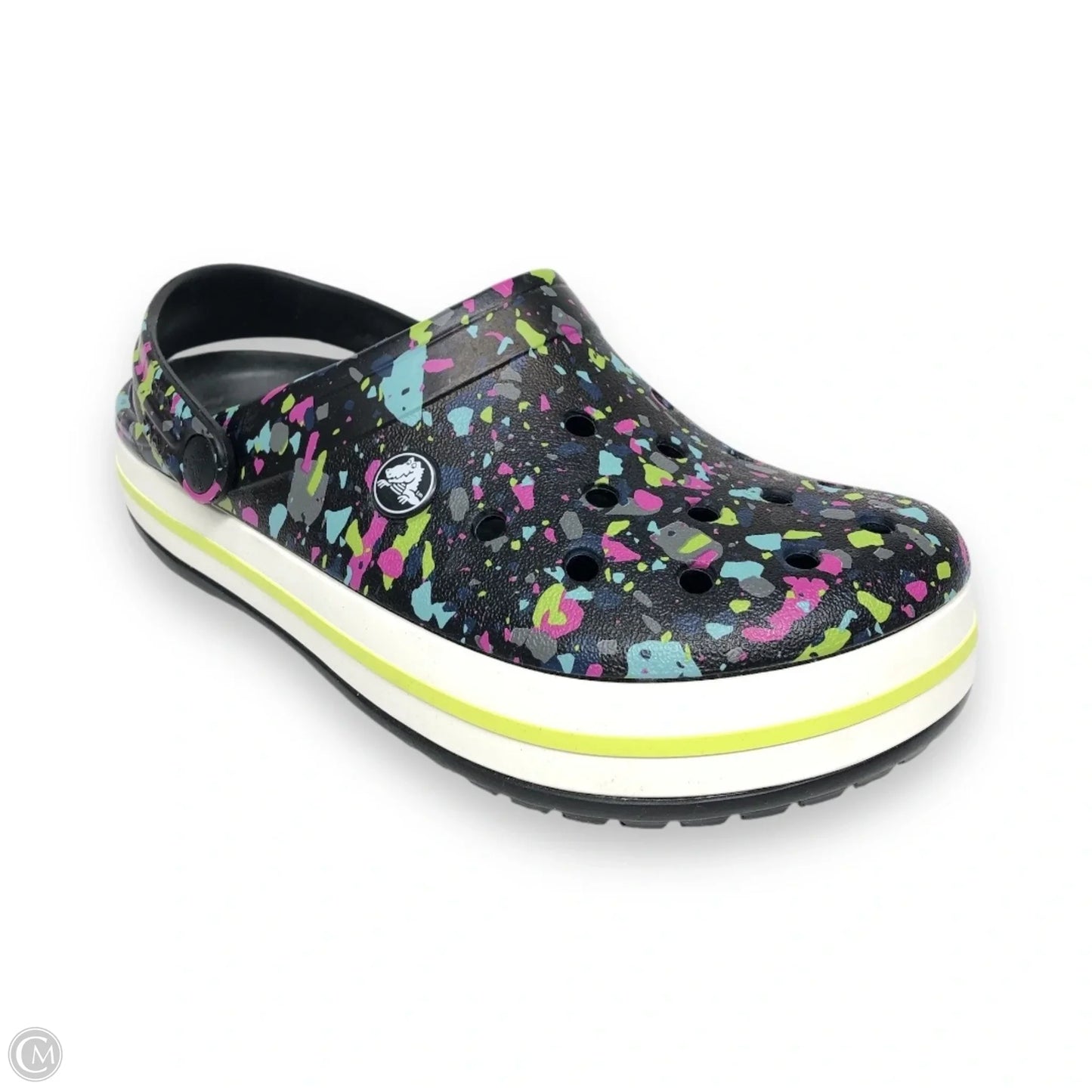 Shoes Flats By Crocs In Black, Size: 7