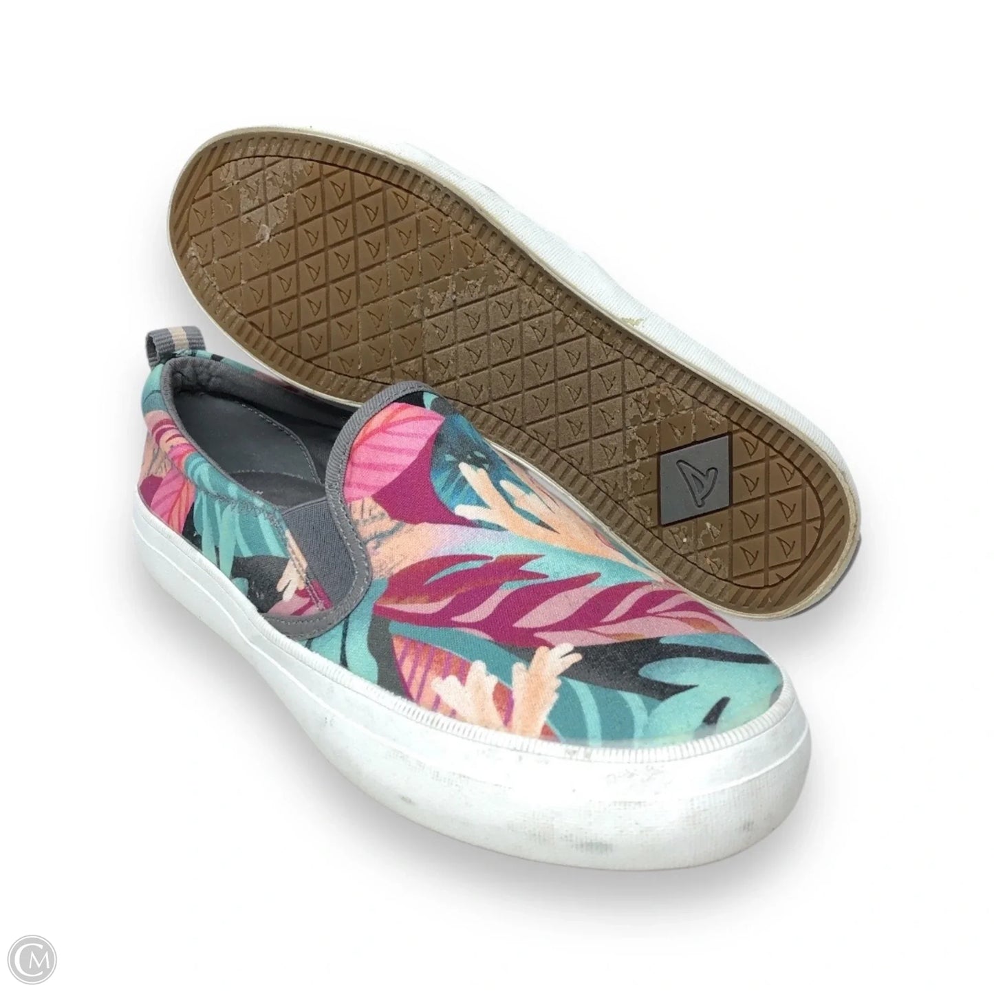 Shoes Sneakers By Sperry In Tropical Print, Size: 7