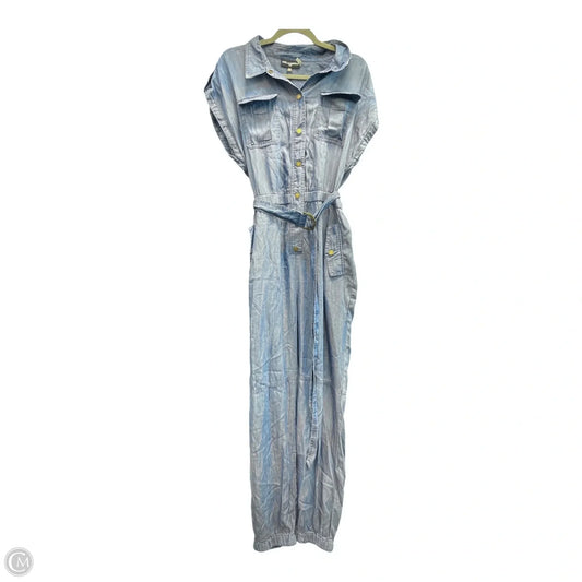 Jumpsuit Designer By Karl Lagerfeld In Blue, Size: 12