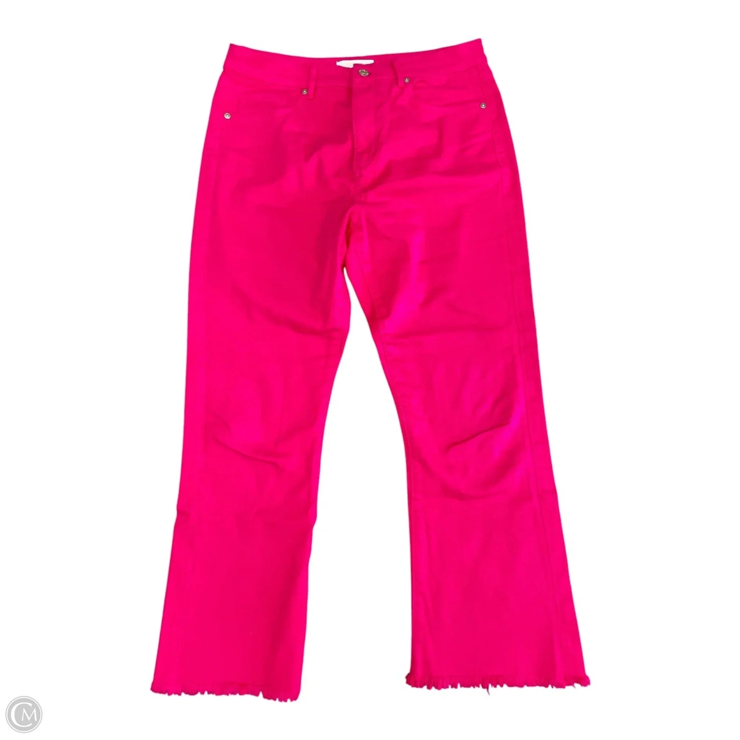 Jeans Cropped By Loft In Pink, Size: 6