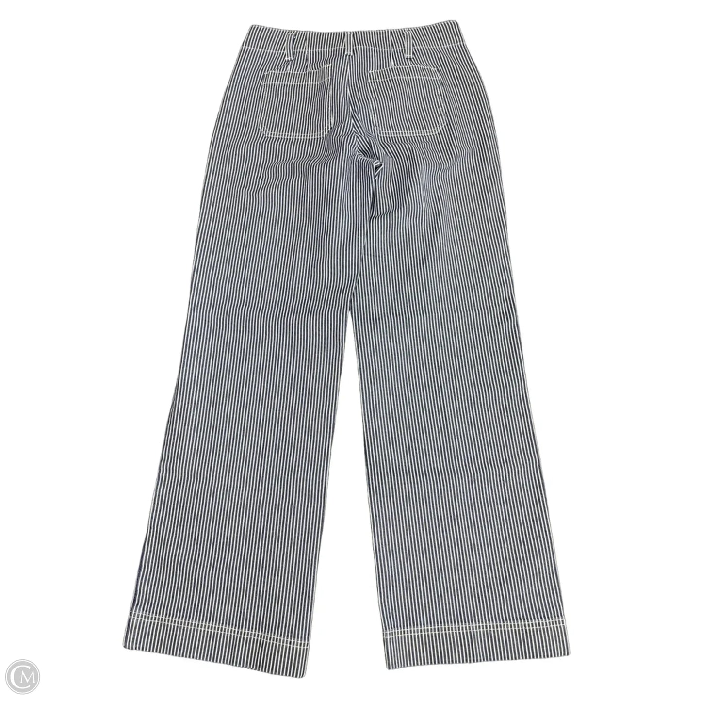 Jeans Wide Leg By Talbots In Striped Pattern, Size: 4