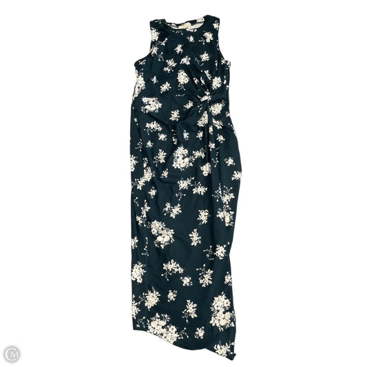 Dress Casual Midi By Nine Britton In Floral Print, Size: M