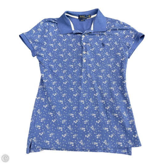 Top Short Sleeve By Polo Ralph Lauren In Blue, Size: S