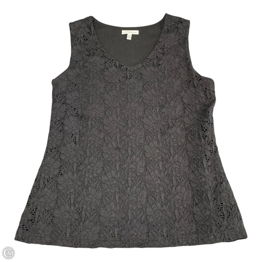 Top Sleeveless By Croft And Barrow In Black, Size: Sp