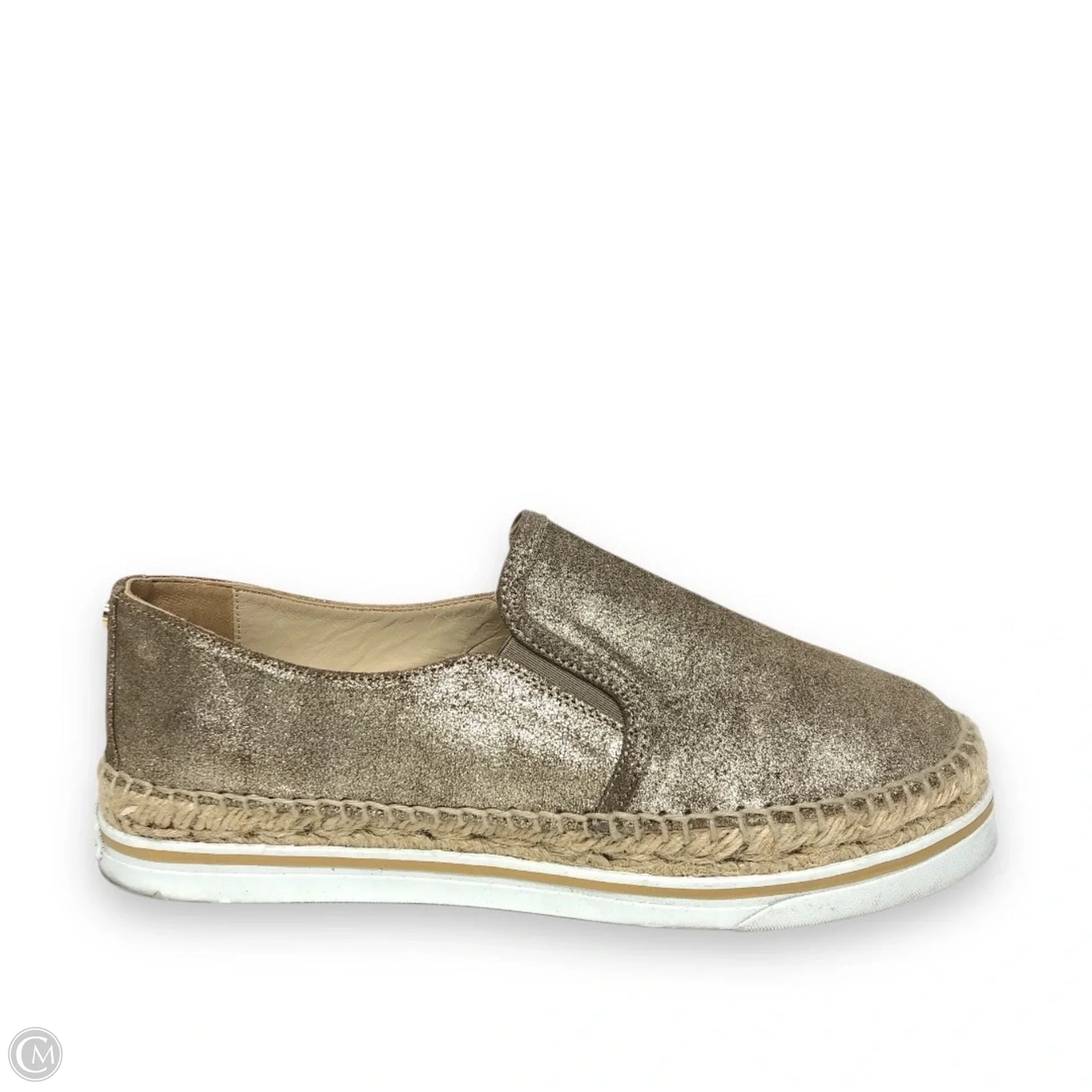 Shoes Luxury Designer By Jimmy Choo In Bronze, Size: 6