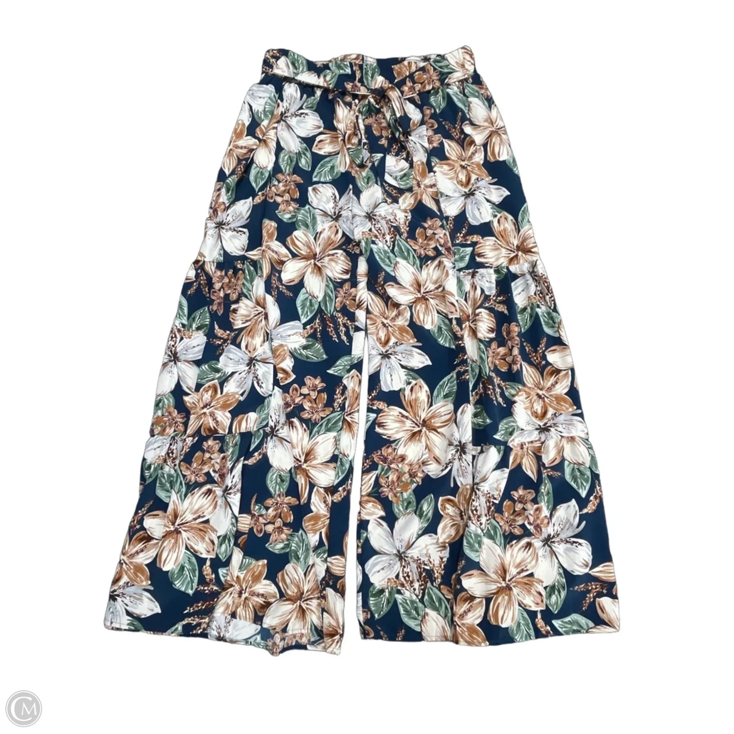 Pants Wide Leg By White Birch In Floral Print, Size: 1x