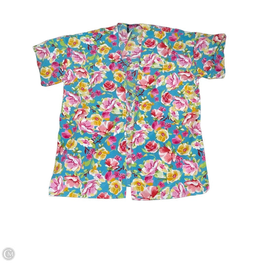 Swimwear Cover-up By Cme In Floral Print, Size: Osfm